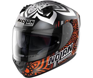 Nolan N60-6 Gemini Replica A.Canet Casco, negro mate/naranja, Talla M (58)