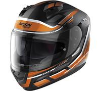 Nolan N60-6 Lancer Casco, negro-naranja, tamaño M para Hombres