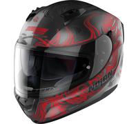 Nolan N60-6 Muse Casco, negro-rojo, tamaño M para Hombres