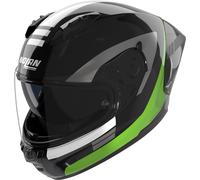 Nolan N60-6 Sport Contrasto Casco, negro-verde, tamaño M para Hombres