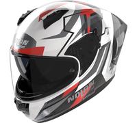 Nolan Casco integral N60-6 Sport Corsa 356 Mujer talla M Blanco/Gris/Rojo/Plata