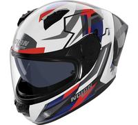 Nolan N60-6 Sport Corsa Casco, blanco-rojo-azul, tamaño 2XL para Hombres