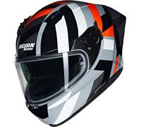 Nolan N60-6 Sport Dinamico Casco, negro/gris/naranja, Talla M (58)