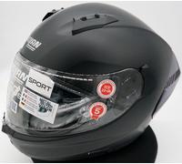 Nolan N60-6 Sport Edition full face helmet, 2ª opción L male Negro Mate De Espejo Plata