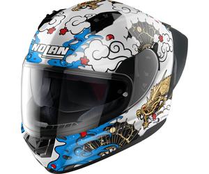 Nolan N60-6 Sport Wyvern Casco, blanco-oro, tamaño 2XL