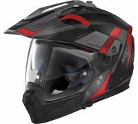 Nolan N70-2 X 06 Skyfall N-Com Casco, negro/gris/rojo, Talla S (56)