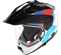 Nolan N70-2 X 06 Turbine Casco, negro-blanco-azul, tamaño XL para Hombres