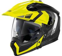 Nolan N70-2 X Decurio N-Com Casco, negro/amarillo, Talla XS (55)