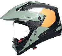 Nolan N70-2 X Selvado 348, casco modular L male Mate Negro/Verde/Naranja/Blanco