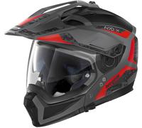 Nolan N70-2 X Torpedo N-Com Casco, negro/rojo, Talla XXS (54)