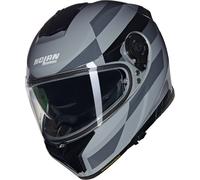 Nolan N80-8 Alfiere N-Com Casco, negro-gris, tamaño S para Hombres