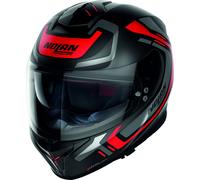 Nolan N80-8 Ally N-Com, casco integral XL male Mate Negro/Gris/Rojo