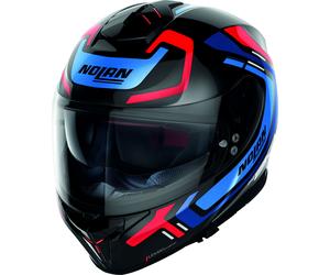 Nolan N80-8 Ally N-Com, casco integral XL male Negro/Azul/Azul Oscuro/Rojo