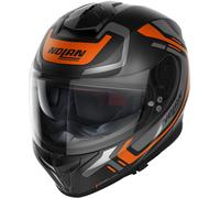 Nolan N80-8 Ally N-Com Casco, negro/naranja, Talla XL (62)