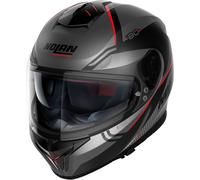 Nolan N80-8 Astute N-Com, casco integral L male Mate Gris/Negro/Rojo