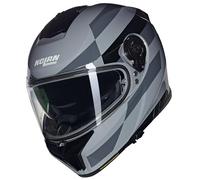 Nolan N80-8 Alfiere N-Com Casco, negro-gris, tamaño M para Hombres