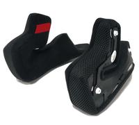 Nolan N80-8 Clima Comfort Almohadillas para las mejillas, negro-rojo, tamaño XS para Hombres