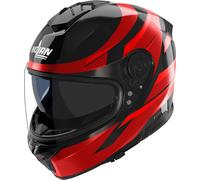Nolan Casco integral N80-8 Fervo 355 Negro/Rojo Cromo Metal Talla L Mujer