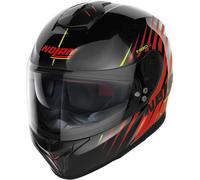 Nolan N80-8 Kosmos N-Com Casco, negro-rojo, tamaño 2XL para Hombres