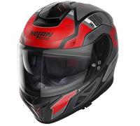Nolan N80-8 Starscream N-Com Casco, negro-rojo, tamaño XL para Hombres