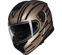 Nolan N80-8 Veloce N-Com Casco, negro-beige, tamaño M para Hombres