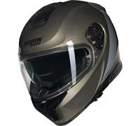 Nolan N80-8 Verniciatura Speciale N-Com Casco, negro-marrón, tamaño M para Hombres