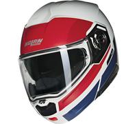 Casco Abatible Nolan N90-3 ROBOTO 345 Bianco / Rosso / Blu