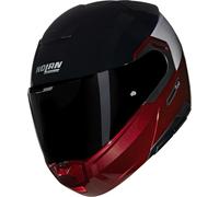Nolan N90-3 06 Verniciatura Speciale N-Com Casco, negro/rojo, Talla M (58)