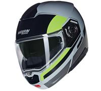 Nolan N90-3 N-Com Roboto 346 Casco De Moto (Gris/Negro/Amarillo) Talla: L (59)