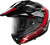 Nolan X-552 Ultra Carbon Dinamo N-Com Casco, negro/rojo/blanco, Talla S (56)