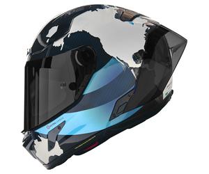 Nolan X-804 RS UC Checa 30 Aniversario Casco Integral Carbono/Azul M unisex negro