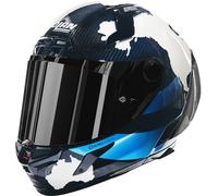Nolan X-804 RS Ultra Carbon 30TH Anniversary Special Casco, blanco-turquesa-azul, tamaño 2XL para Hombres