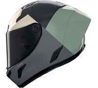 Nolan X-804 RS Ultra Carbon Blocco 370, casco integral XL female Carbono/Negro/Gris/Verde/Beige