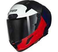 Nolan X-804 RS Ultra Carbon Blocco Casco, rojo-azul, tamaño S para Hombres