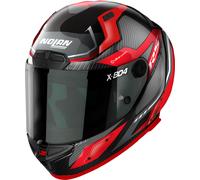 Nolan X-804 RS Ultra Carbon Maven, casco integral XL male Negro/Gris/Rojo