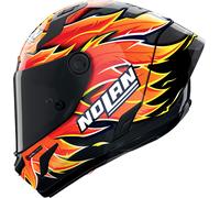 Nolan X-804 RS Ultra Carbon Replica Iannone 368, casco integral XL female Negro/Rojo/Naranja/Amarillo
