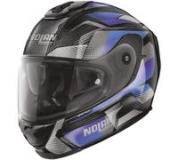 Nolan X-903 Ultra Carbon Highspeed N-Com Casco, negro/gris/azul, Talla S (56)