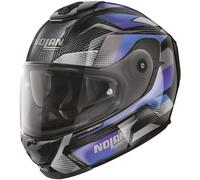 Nolan X-903 Ultra Carbon Highspeed N-Com Casco, negro-gris-azul, tamaño M para Hombres