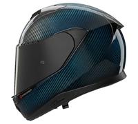 Nolan X-904 UC Líquido Azul Casco Integral Carbono/Azul S unisex negro