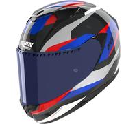 Nolan X-904 Ultra Carbon Calibro Casco, negro-rojo-azul, tamaño L para Hombres