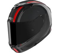Nolan X-904 Ultra Carbon Gemini Casco, negro-rojo, tamaño M para Hombres