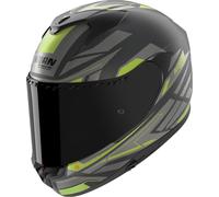Nolan X-904 Ultra Carbon Rombo Casco, gris/verde, Talla M (58)