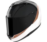 Nolan X-904 Ultra Carbon Verniciatura Speciale Casco, blanco-marrón, tamaño XL para Hombres