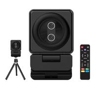 Nolansend Cámara web dual 4K, cámara web magnética 2 en 1 con control remoto, para aprendizaje remoto, conferencias y organizaciones de reuniones, 2 cámaras y micrófonos de enfoque automático,