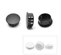 NOLDAR | Tapones de plástico para Agujeros. Tapas para Muebles. Función estética y Protectora. Color Negro. para diámetro de Agujero de 10mm. (50 Unidades)