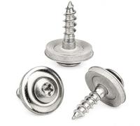 NOLDAR | Tornillos Spengler TORX Cabeza Lenticular | Acero Inoxidable A2 (AISI 304) | Arandela de Sellado EPDM | Para Chapa Ondulada, Policarbonato y Cubiertas ligeras | 200 Unidades (4,5 x 20 mm)