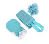 NOLITOY 1 Juego 3 Piezas Tirar del guante hacia kit de limpieza correa exfoliante esponja de baño spa manopla baño esponja baño toalla de baño tira trasera bola de ducha de baño paño