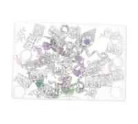 NOLITOY 1 Juego de cristal anillos de pelo para accesorios para el cabello para mujeres accesorios de oro joyas de oro Rosario encanto del pelo accesorios para rastas Metal