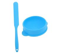 NOLITOY 1 Juego tazón de crema depilatoria tamishome facial mini aire herramienta de herramientas de agitación de máscara de belleza gel de sílice Reutilizable