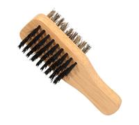 NOLITOY 1 Pc Cepillo Para Barba De Doble Cara Barba De Aceite Cepillo Para El Pelo Aceite De Barba Cepillo De Pelo Rizo Cabello Tienda De Cepillo De Peluquero Yellow Pelo De Cerdas